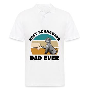 Schnauzer - Männer Poloshirt - Weiß - Vorne - Kai (181cm)