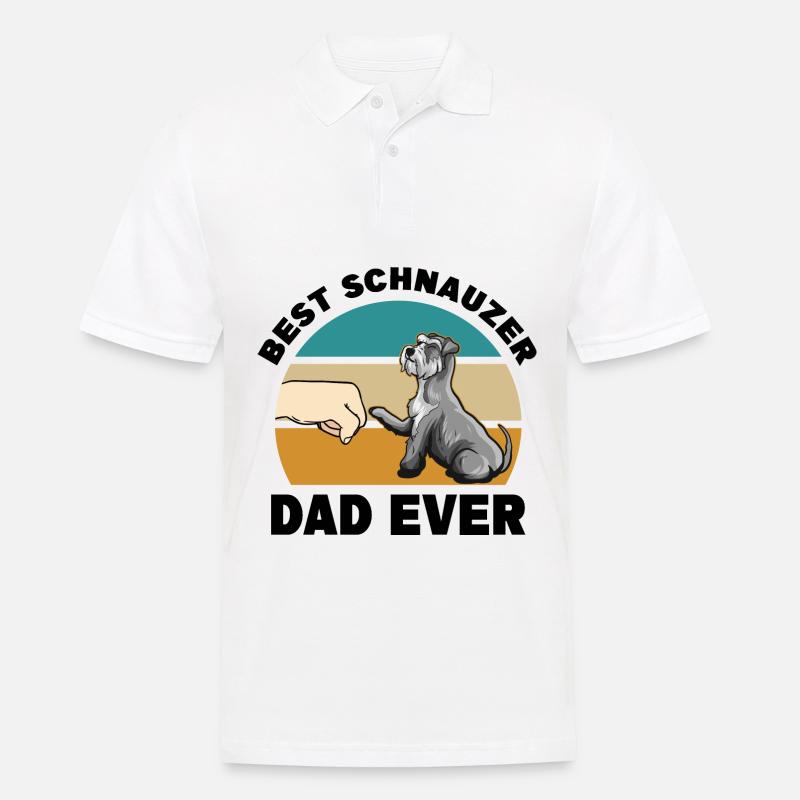 Schnauzer - Männer Poloshirt - Weiß