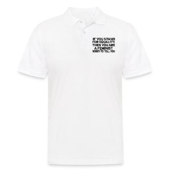 Cadeau féministe féministe féministe - Polo Homme - blanc - Devant - Kai (181cm)