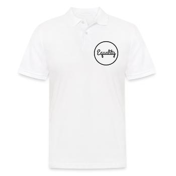 pro Equality II B/W black - Männer Poloshirt - Weiß - Vorne - Kai (181cm)