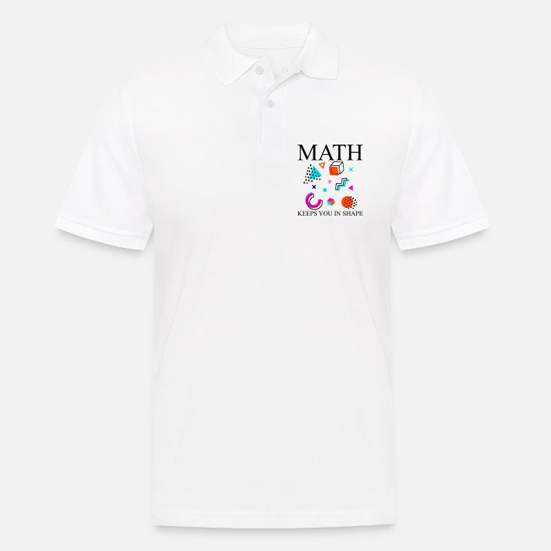 Math Keeps You In Shape - Men's Polo Shirt - white