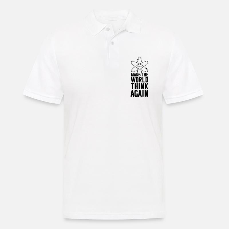 Nerd Nerds Sprüche Denken - Männer Poloshirt - Weiß