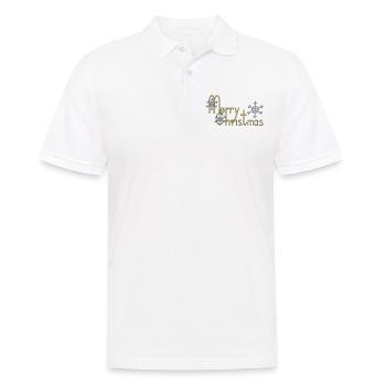 Merry Christmas - Men's Polo Shirt - white - Front - Kai (181cm)