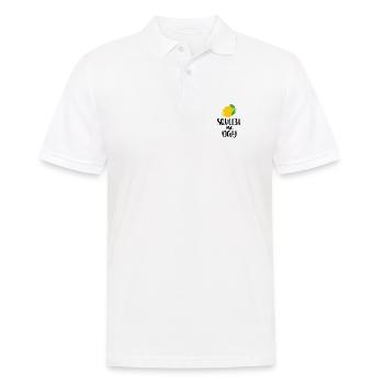 squeeze the day - Men's Polo Shirt - white - Front - Kai (181cm)