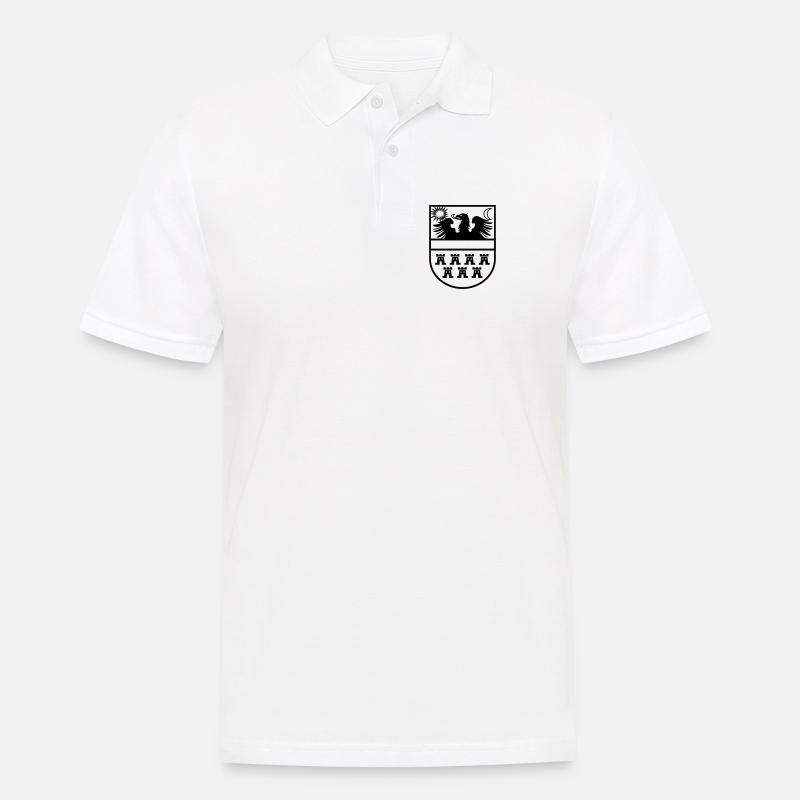 Wappen Siebenbürgen einfarbig - Männer Poloshirt - Weiß
