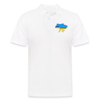 Libre Ukraine Russie Drapeau Fierté Europe de l’Est - Polo Homme - blanc - Devant - Kai (181cm)