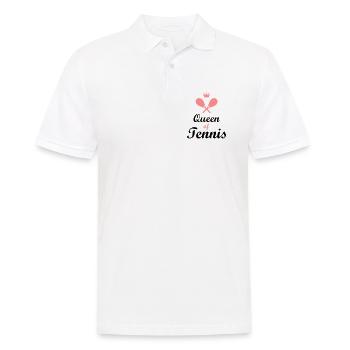 tennis lustig - Männer Poloshirt - Weiß - Vorne - Kai (181cm)