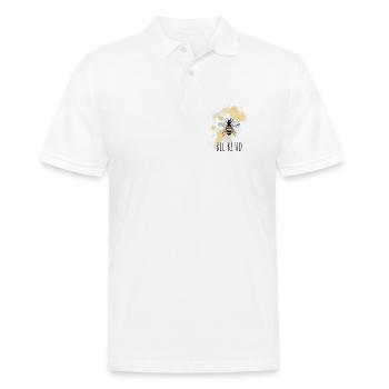 Biene Be Bee Kind - Männer Poloshirt - Weiß - Vorne - Kai (181cm)