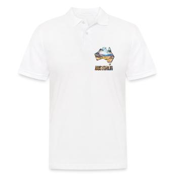 Carte à l’aquarelle Australie - Polo Homme - blanc - Devant - Kai (181cm)