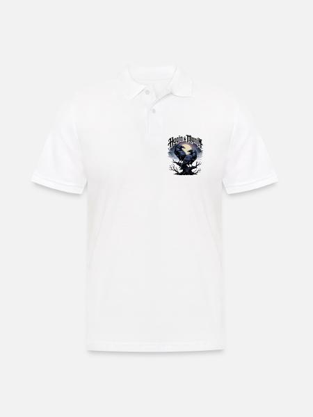 Hugin und Munin - Wächter der Gedanken - Männer Poloshirt - Weiß