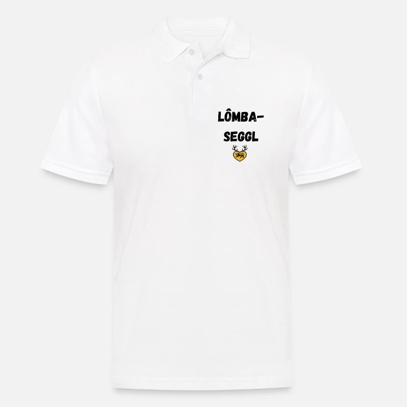 Lombaseggl Schwäbisch - Männer Poloshirt - Weiß