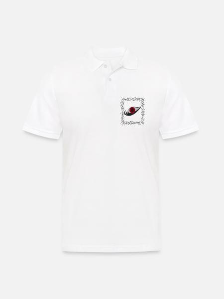Das Auge - Männer Poloshirt - Weiß