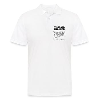 Lustige Definition Fußballtrainer Geschenk - Männer Poloshirt - Weiß - Vorne - Kai (181cm)