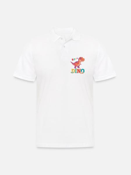 dino - Polo Homme - blanc