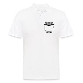 Jam Jar Gliederung - Männer Poloshirt - Weiß - Vorne - Kai (181cm)