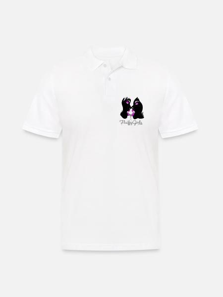 fluffy girls - Männer Poloshirt - Weiß