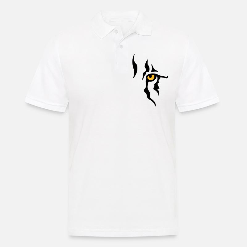 Œil de lion (gauche) - Polo Homme - blanc