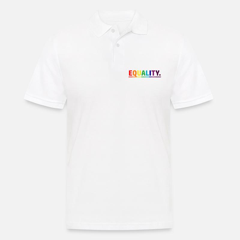 Equality - Männer Poloshirt - Weiß