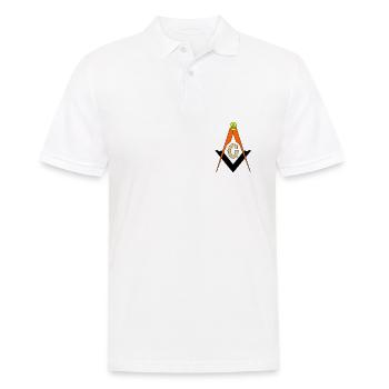 Boussole Franc-Maçon - Polo Homme - blanc - Devant - Kai (181cm)