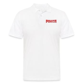 Poker - Men's Polo Shirt - white - Front - Kai (181cm)