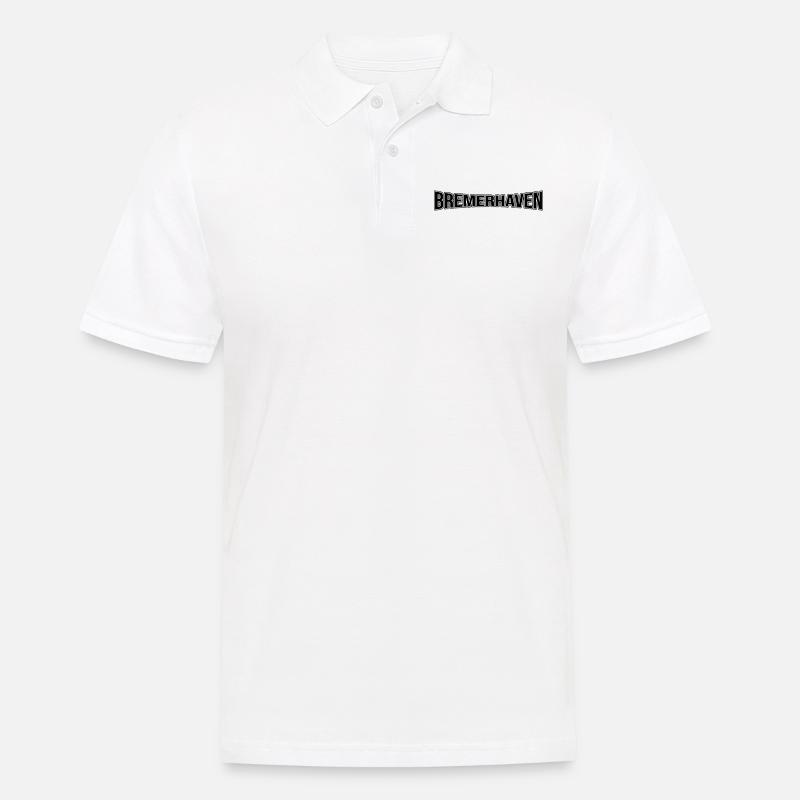 Bremerhaven - Männer Poloshirt - Weiß