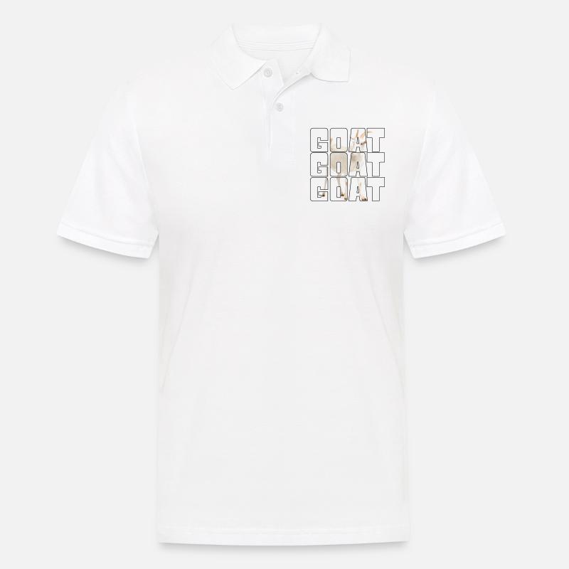 Ziege - Männer Poloshirt - Weiß