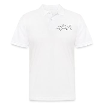 Eagle heartbeat - Men's Polo Shirt - white - Front - Kai (181cm)
