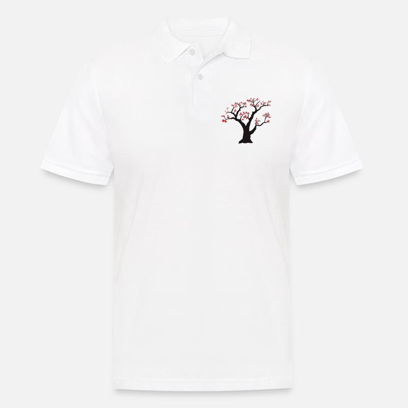 Baum - Männer Poloshirt - Weiß