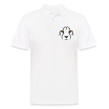 Jeune guépard - Polo Homme - blanc - Devant - Kai (181cm)