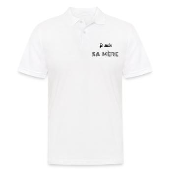 Je suis sa mère - Polo Homme - blanc - Devant - Kai (181cm)