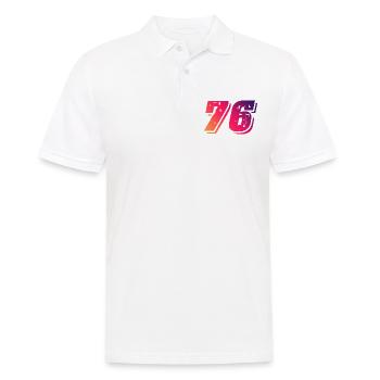 Symbole numérique 76 - Polo Homme - blanc - Devant - Kai (181cm)
