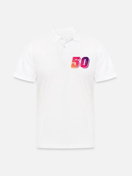 50 number symbol - Men's Polo Shirt - white