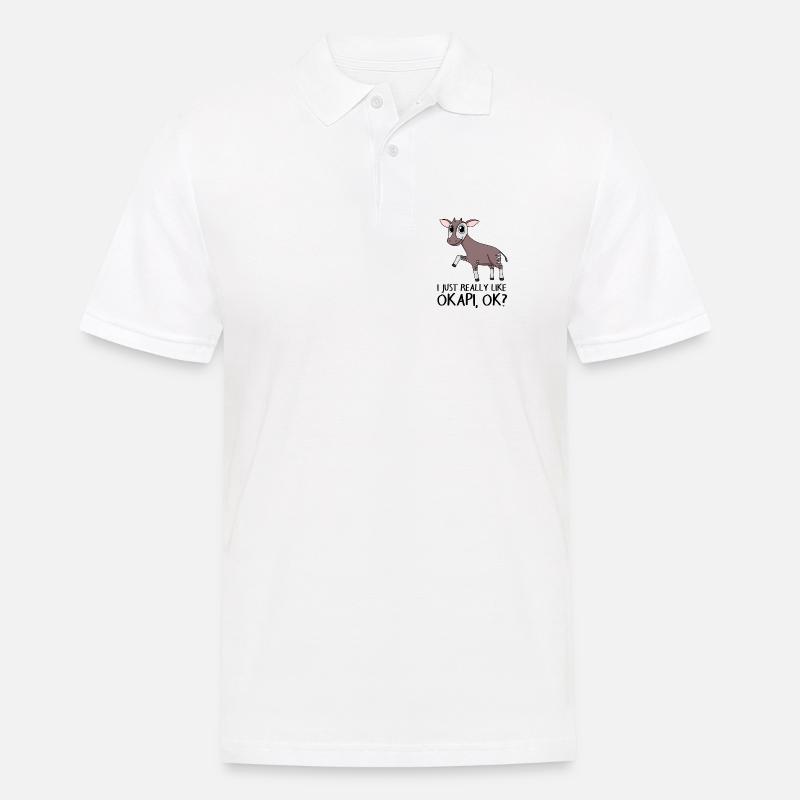 Okapi - Polo Homme - blanc