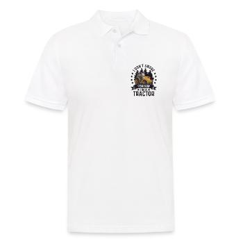 I Don't Snore I Dream I am A Tractor Spruch - Männer Poloshirt - Weiß - Vorne - Kai (181cm)