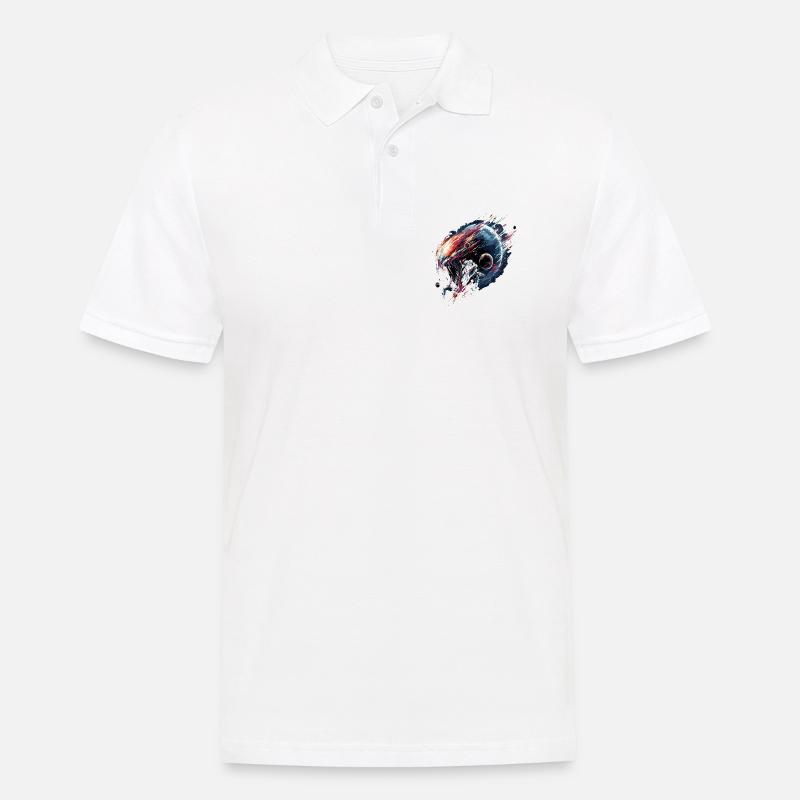Alien Creature Planet Sci-Fi - Männer Poloshirt - Weiß