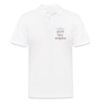Ich bin das älteste Kind ich mache hier die Regeln - Männer Poloshirt - Weiß - Vorne - Kai (181cm)