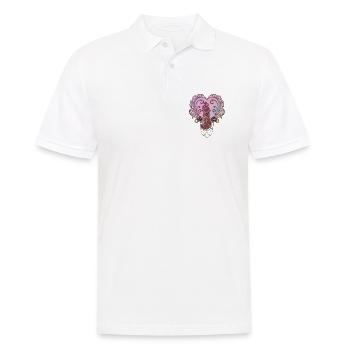 Dans l’étreinte du cœur. - Polo Homme - blanc - Devant - Kai (181cm)