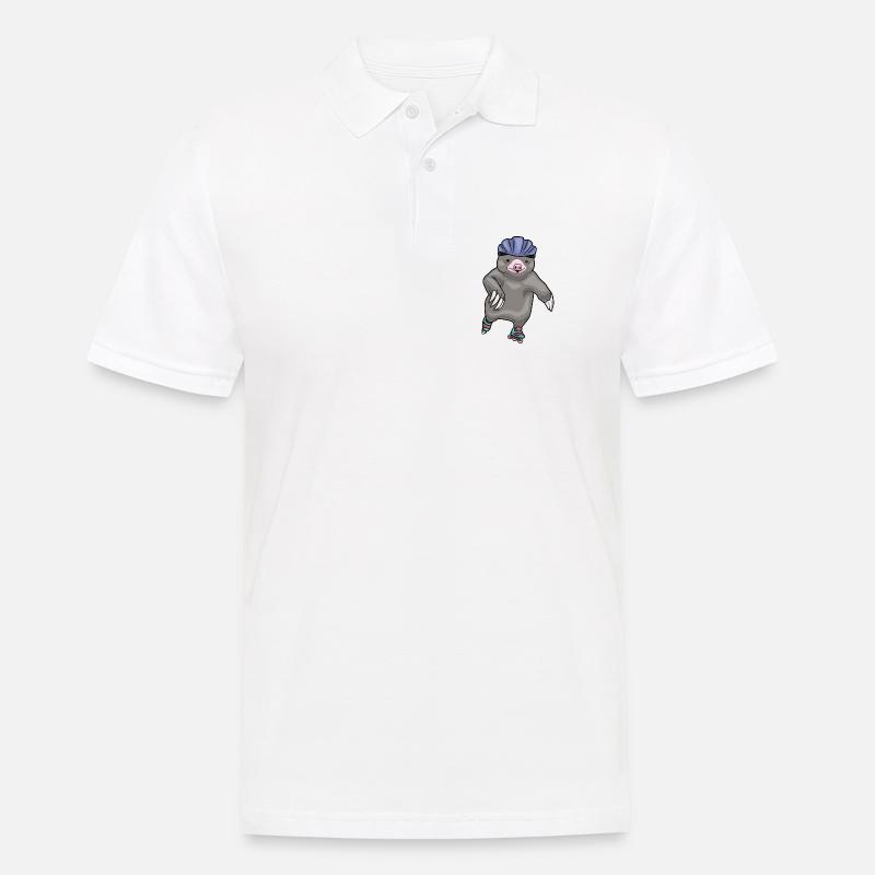 Maulwurf Inline skating Inline skates - Männer Poloshirt - Weiß