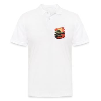 Krokodil - Männer Poloshirt - Weiß - Vorne - Kai (181cm)