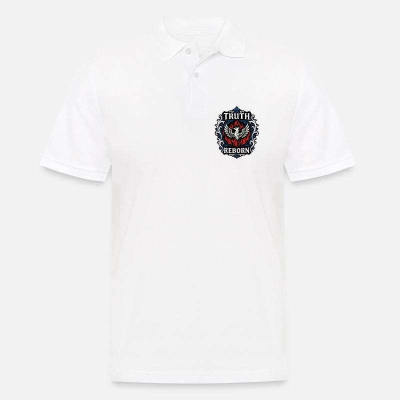 Truth Reborn - Männer Poloshirt - Weiß