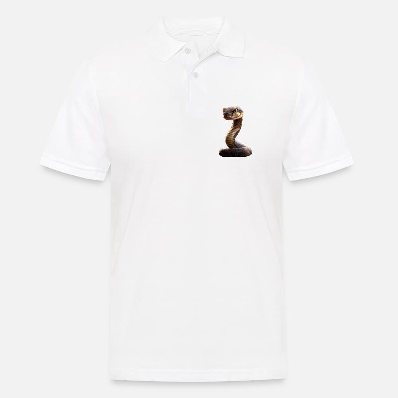 snake, python, cobra, rattlesnake, snakes - Men's Polo Shirt - white