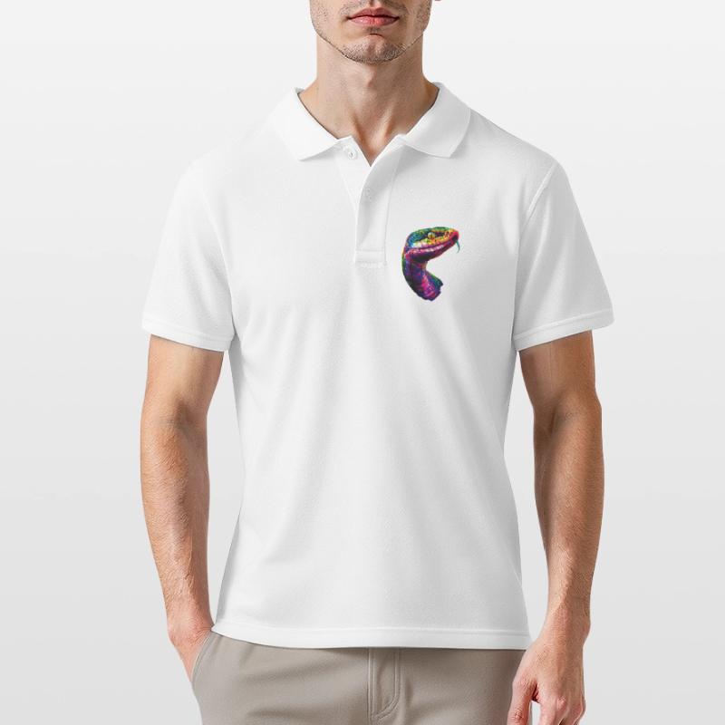 snake, python, cobra, rattlesnake, snakes Men's Polo Shirt