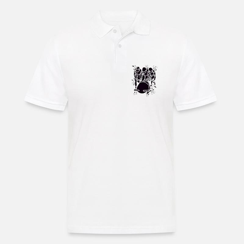 Bobsleigh Bobsleigh Bobsleigh à quatre - Polo Homme - blanc