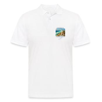 Türkei Bodrum Strand Urlaub Design – Visit Bodrum - Männer Poloshirt - Weiß - Vorne - Kai (181cm)