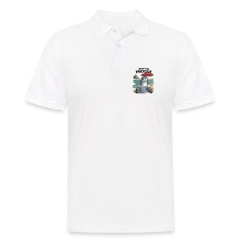 Cadeau Humour Normandie Phoque Normand Fierté - Polo Homme - blanc - Devant - Kai (181cm)