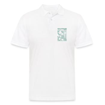 Guitariste Guitariste Rock Musicien streetwear - Polo Homme - blanc - Devant - Kai (181cm)