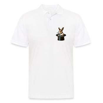 Bunny from the top hat - Men's Polo Shirt - white - Front - Kai (181cm)
