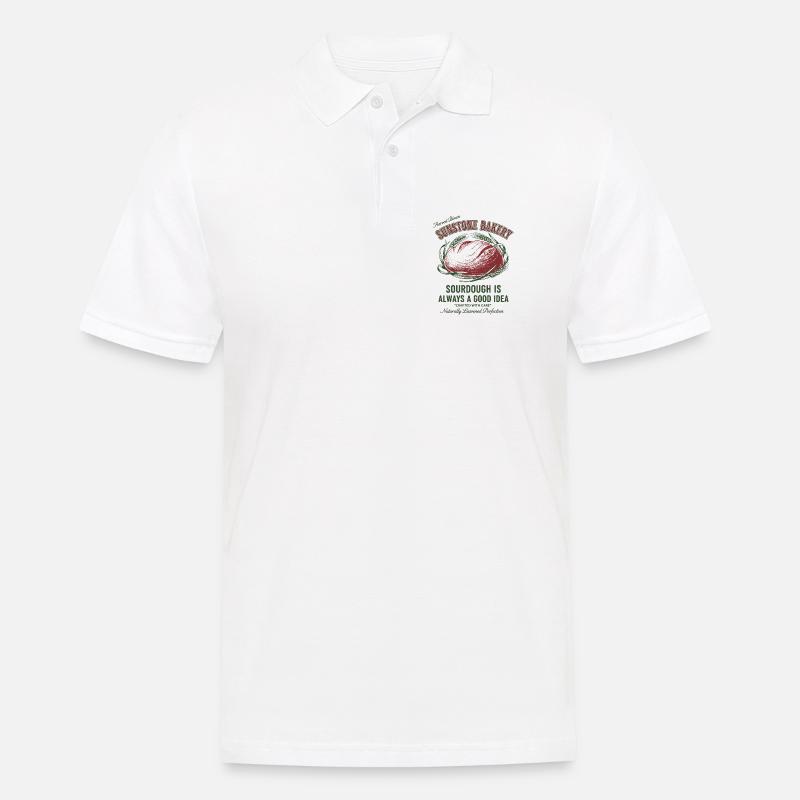 Sourdough Bread Baking Baker Sunstone Bakery - Männer Poloshirt - Weiß