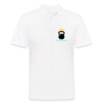 Kettlebell Crown Train Hard - Men's Polo Shirt - white - Front - Kai (181cm)