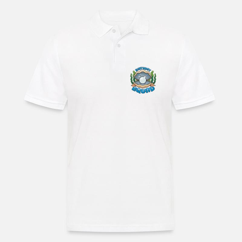 Birthday Squad Beach Summer Cruise Shell - Männer Poloshirt - Weiß